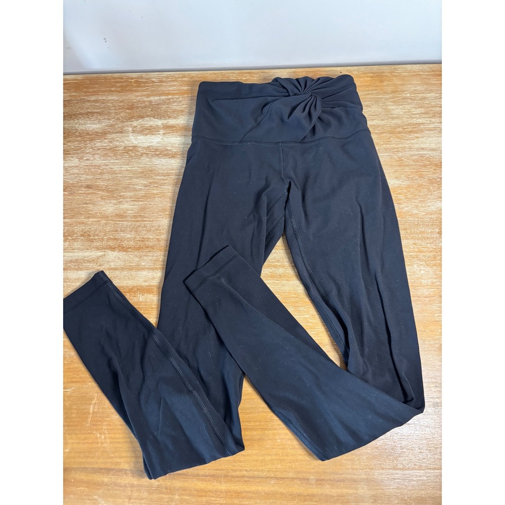 Lululemon Align High-Rise Tight 28" *Twist Waist Front Blk Nulu Leg LW5DH8S Sz 2